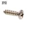Prime-Line Sheet Metal Screw, #10 x 3/4 in, Plain Stainless Steel Oval Head Phillips Drive, 100 PK 9023179 - alternate 3